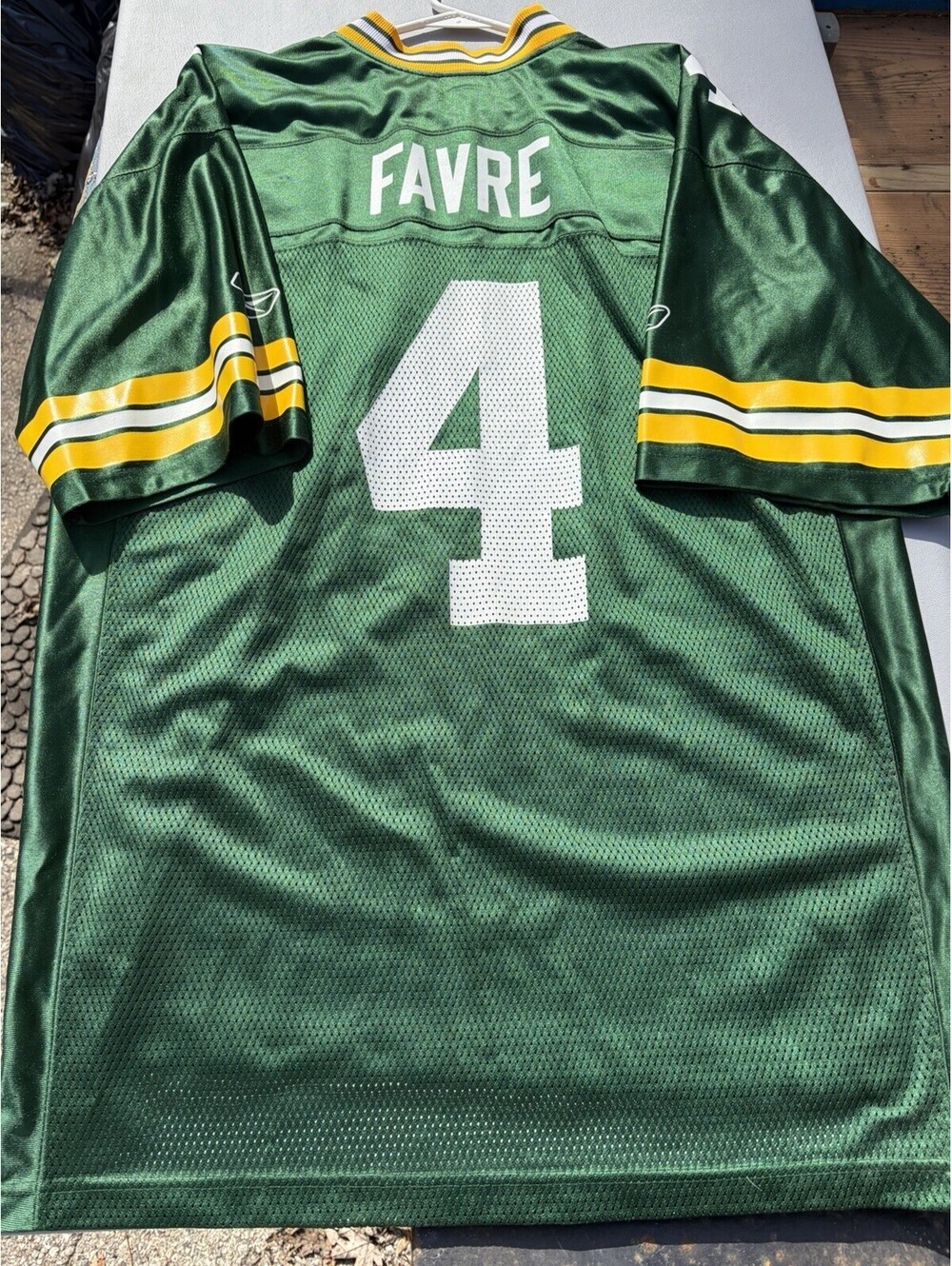 Brett Favre Green Bay Packers Reebok NFL On Field Jersey Size L